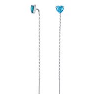 Earrings Brand Woman Sospiri in Steel Cristallo 14ER046T - 14ER046T